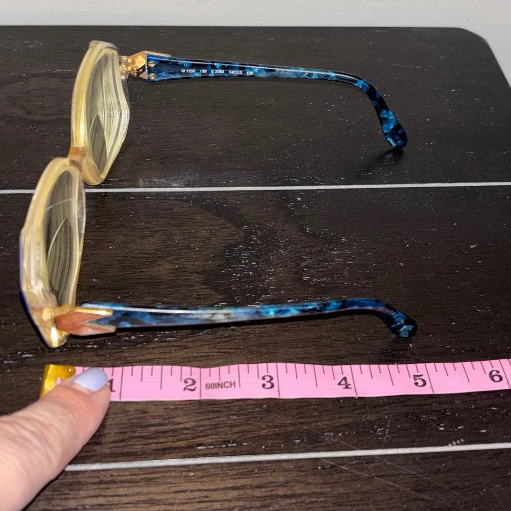 Vintage Silhouette FRAMES‎ | Blue Marbled Geometric Oversized Eyeglasses Austria